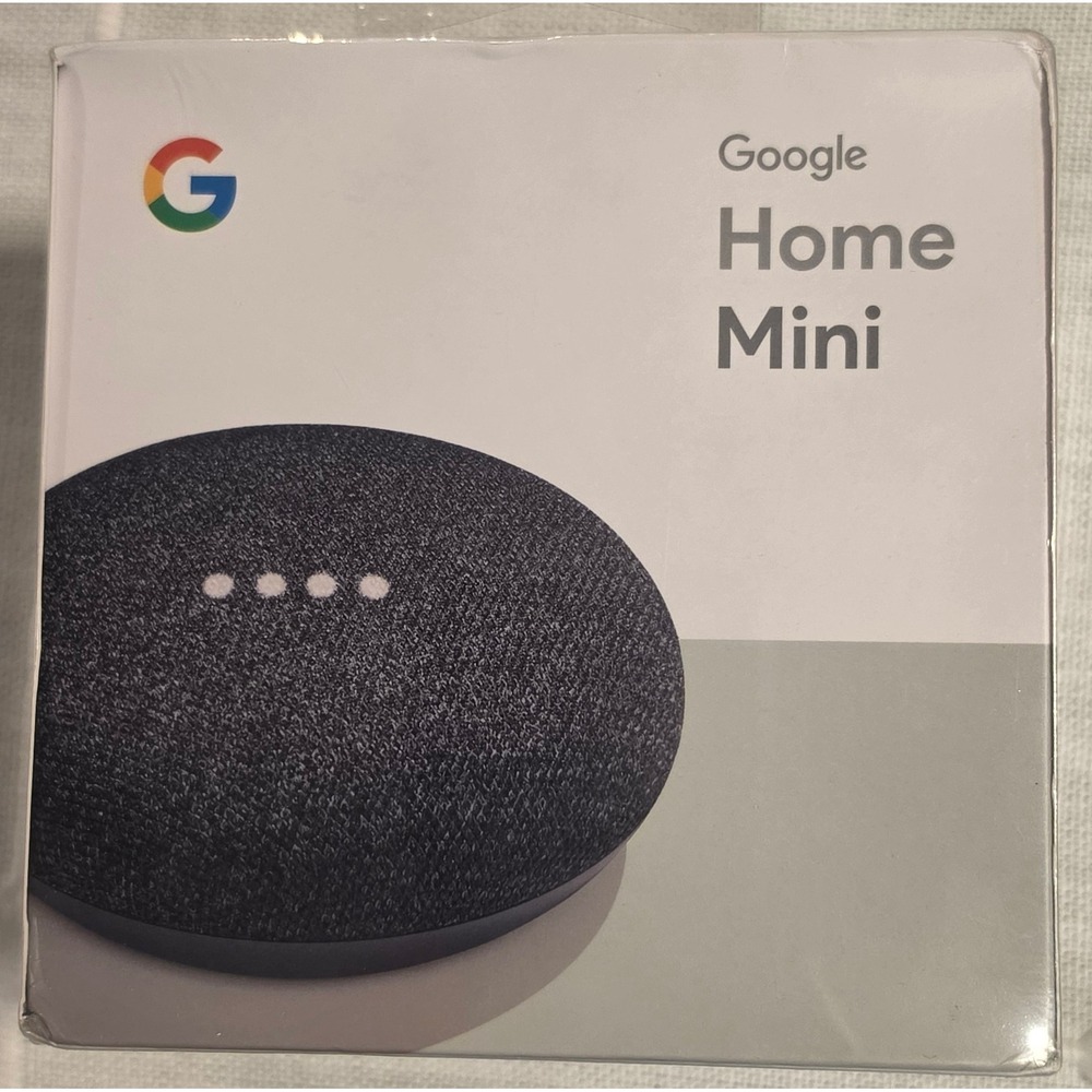 Google Home Mini Smart Speaker Charcoal GA00216-US New Sealed